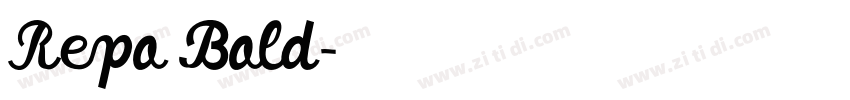 Repo Bold字体转换
